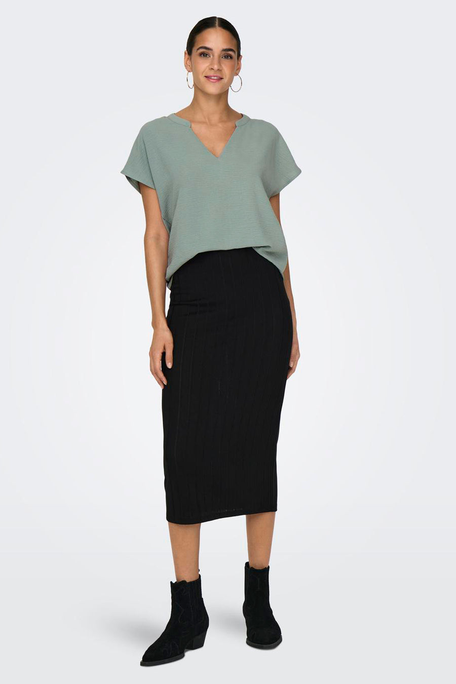 Blouse à manches courtes - vert