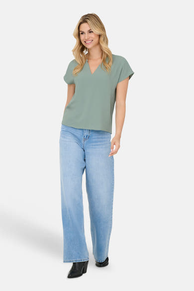 Blouse à manches courtes - vert