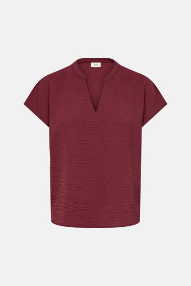 Blouse met korte mouwen - rood