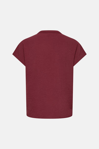 Blouse met korte mouwen - rood