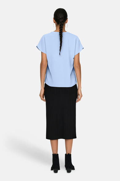 Blouse à manches courtes - bleu