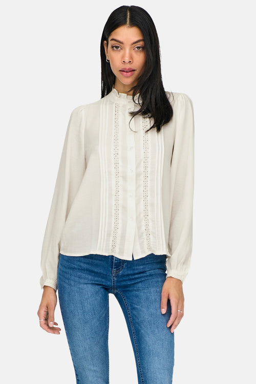 Chemise &agrave; manches longues - blanc