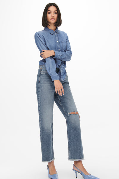 Chemisier (manches longues) MID BLUE DENIM - JDY