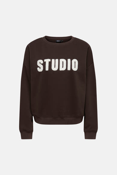 Sweat col rond brun - ONLY®