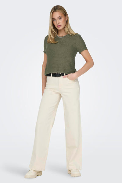 Top uni manches courtes Vert - ONLY®