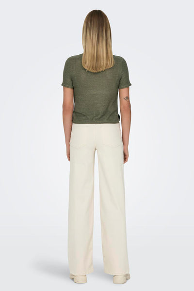 Top uni manches courtes Vert - ONLY®