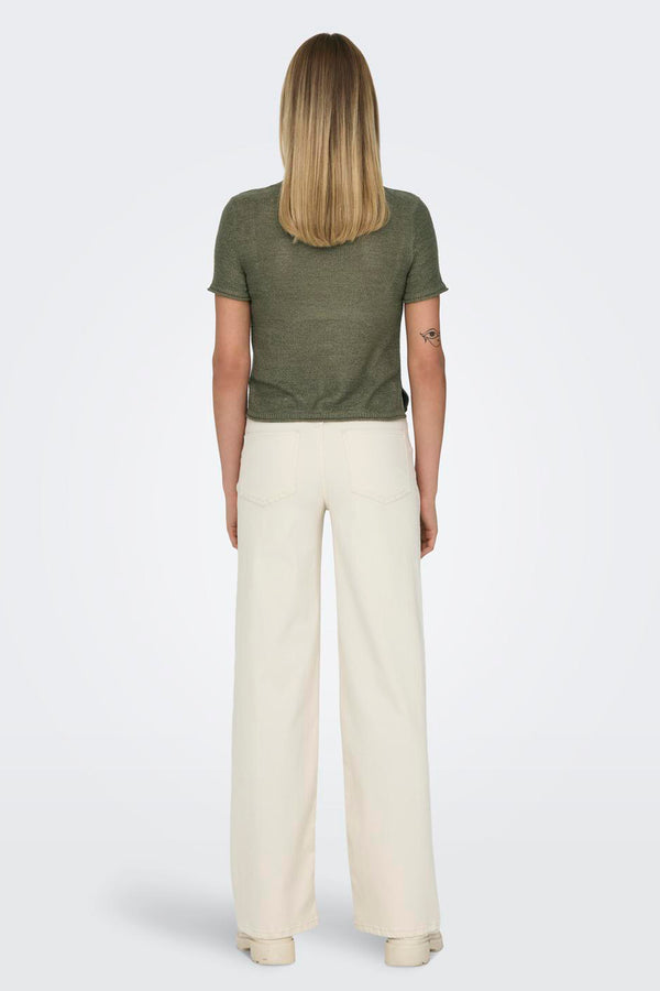 Top uni manches courtes Vert - ONLY®