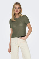 Top uni manches courtes Vert - ONLY®