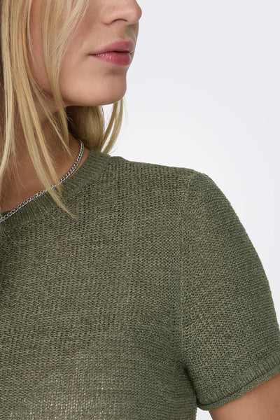 Top uni manches courtes Vert - ONLY®