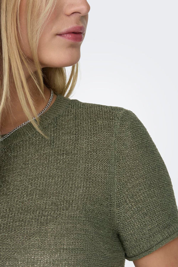 Top uni manches courtes Vert - ONLY®