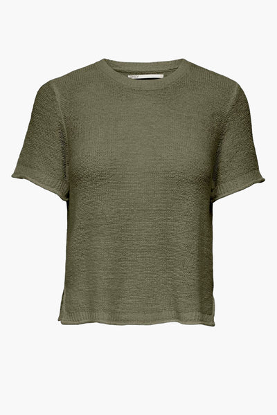 Top uni manches courtes Vert - ONLY®