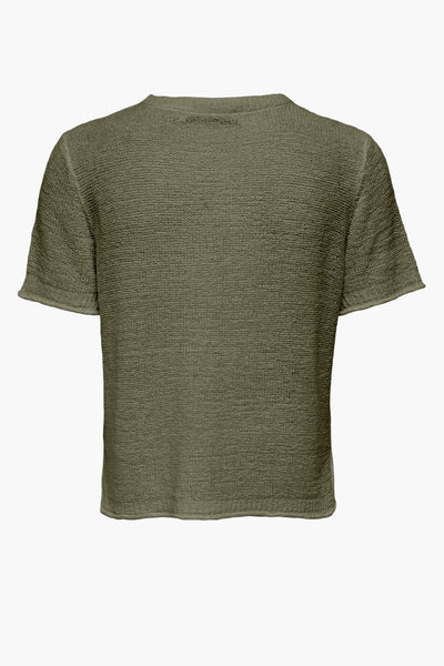 Top uni manches courtes Vert - ONLY®