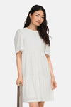 Kleedje met korte mouwen - wit