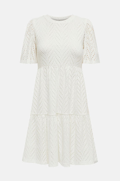Kleedje met korte mouwen - wit