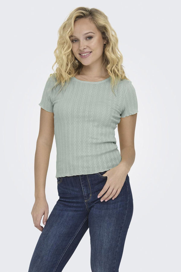 Top uni manches courtes Vert - ONLY®