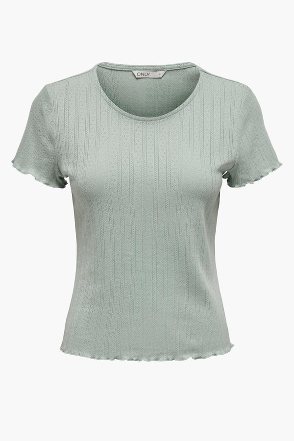 Top uni manches courtes Vert - ONLY®