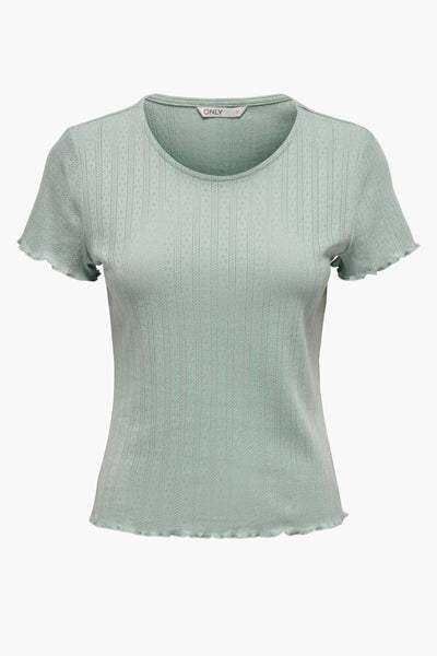 Top uni manches courtes Vert - ONLY®