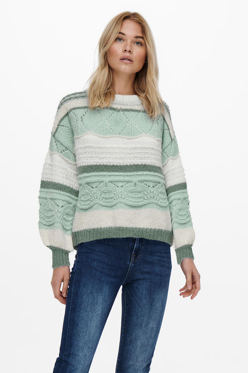 Pull col rond Vert - ONLY®