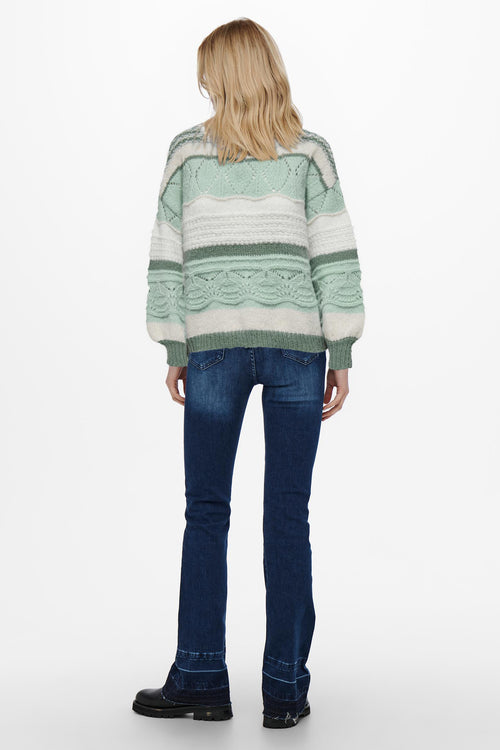 Pull col rond Vert - ONLY®