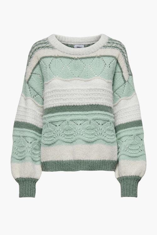 Pull col rond Vert - ONLY®