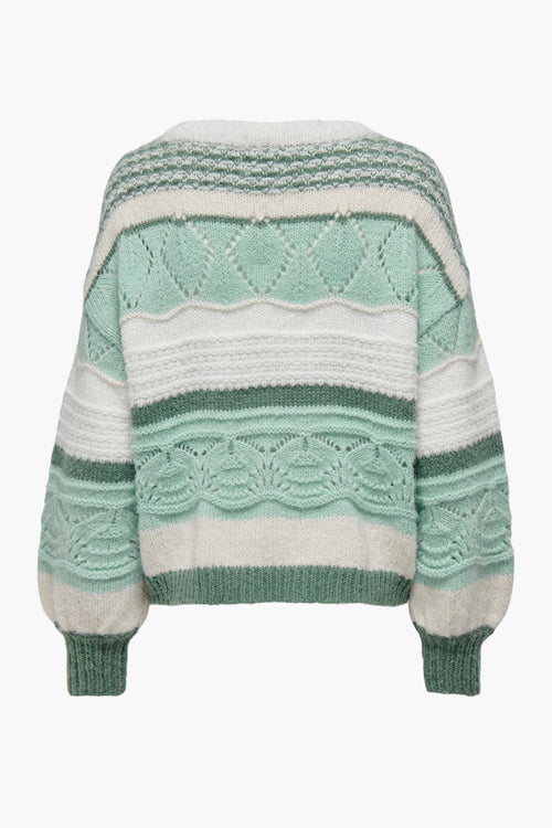 Pull col rond Vert - ONLY®