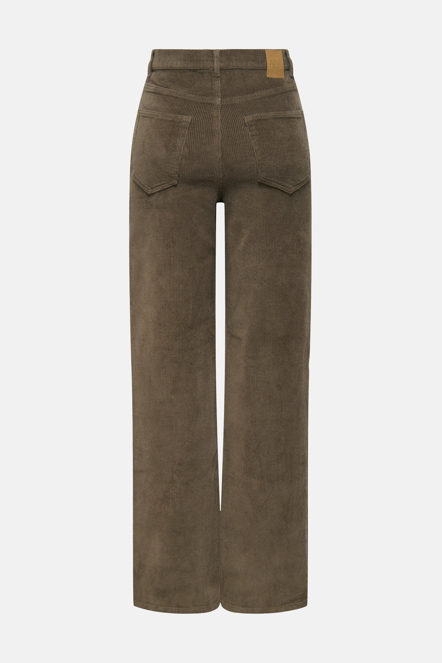 Gekleurde bruine broek van ONLY®, van corduroy met achterzakken.