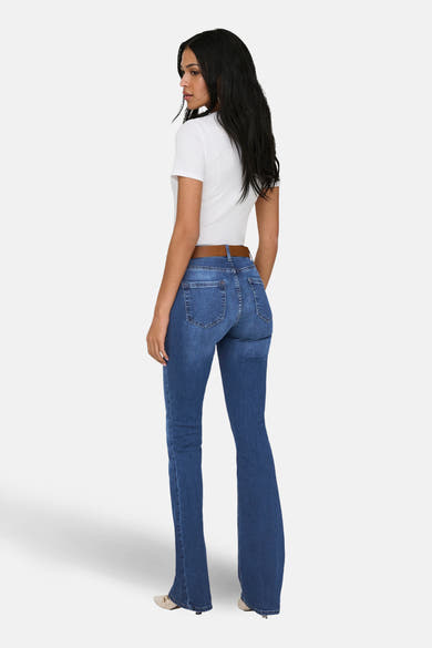 Flare jeans - DARK BLUE DENIM