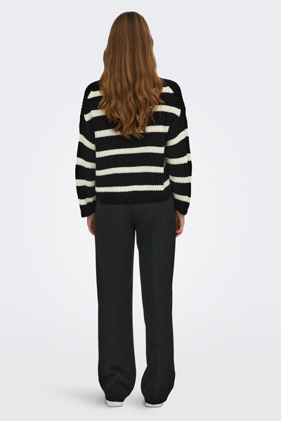 Pull col rond Noir - JDY