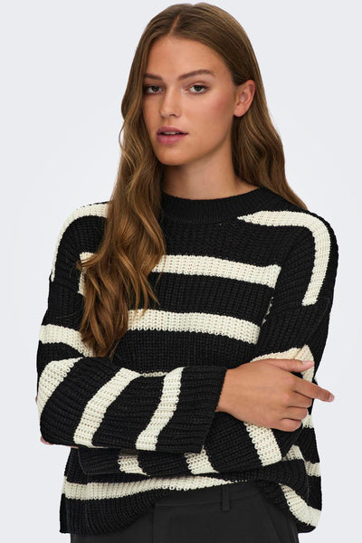 Pull col rond Noir - JDY