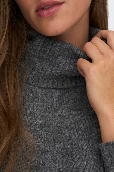 JDYELANORA L/S COWLNECK DRESS KNT NOOS