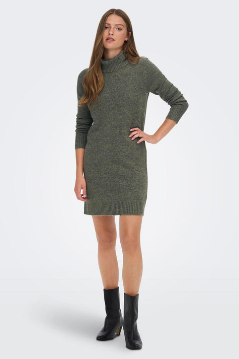 JDYELANORA L/S COWLNECK DRESS KNT NOOS