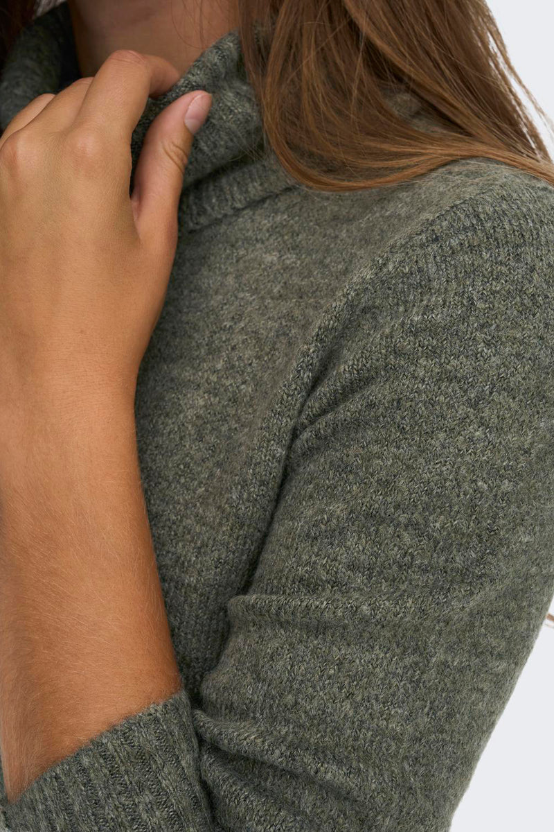 JDYELANORA L/S COWLNECK DRESS KNT NOOS