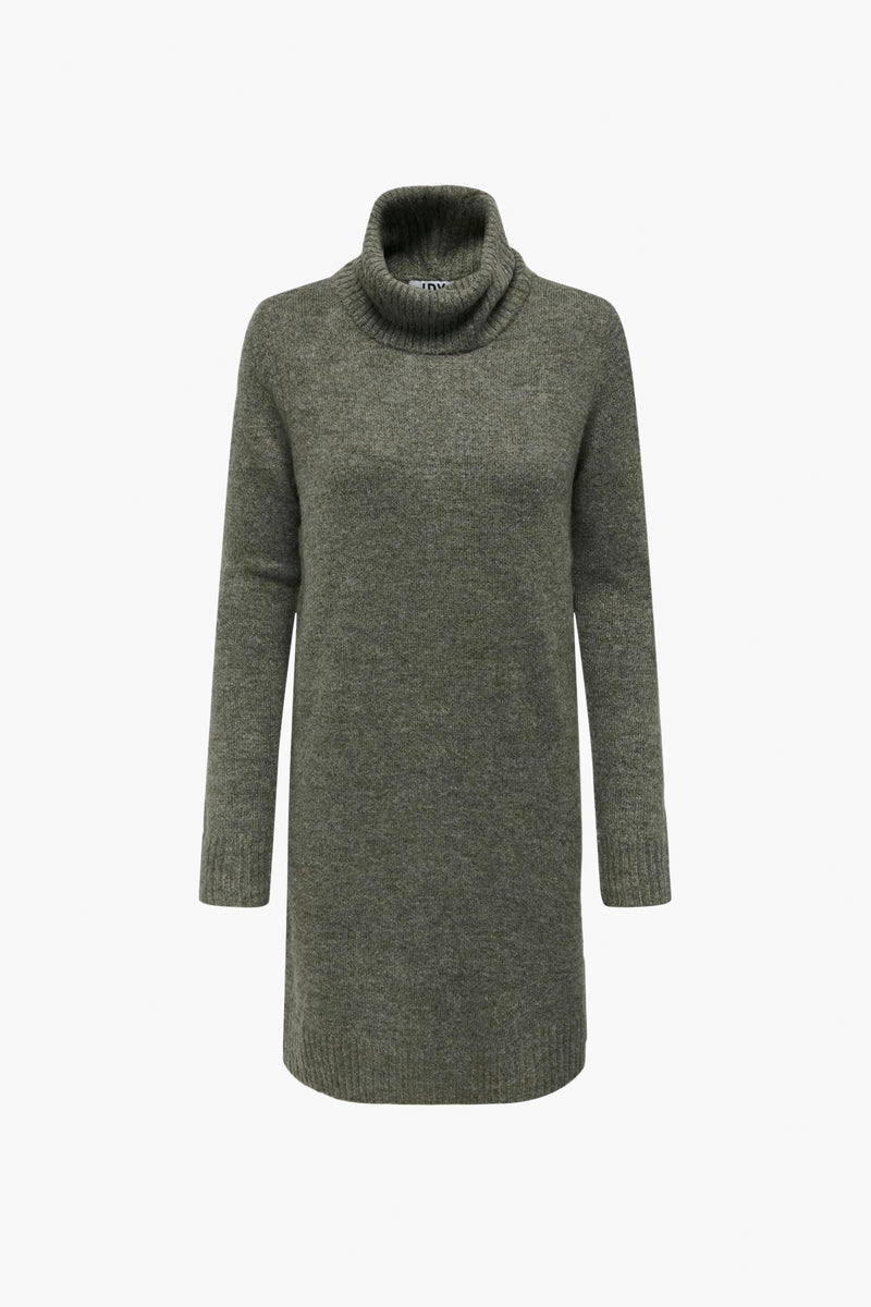 JDYELANORA L/S COWLNECK DRESS KNT NOOS