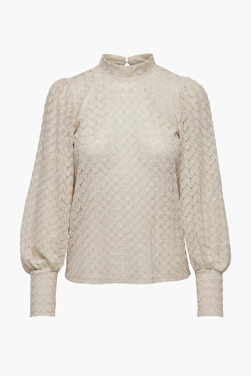 JDYAVERY L/S LACE TOP JRS NOOS