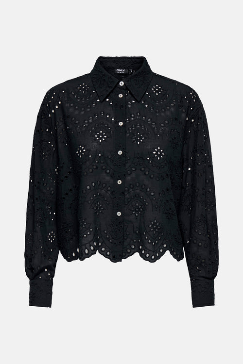 Hemd met lange mouwen - Zwart