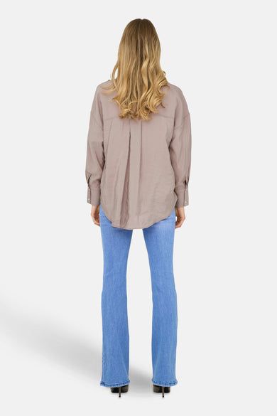 Hemd met lange mouwen - beige