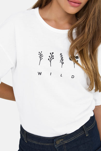 T-shirt met korte mouwen - wit