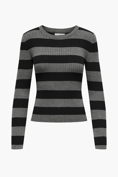Pull col rond Gris - JDY