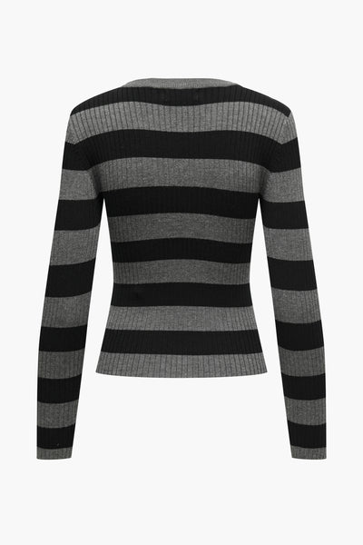 Pull col rond Gris - JDY