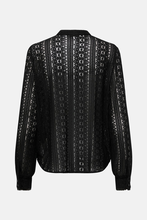 Blouse à manches longues - noir