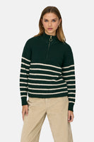 Pull met rolkraag - groen