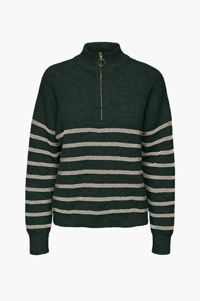 Pull col montant Vert - ONLY®