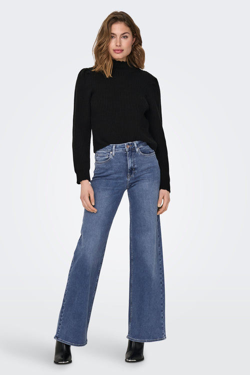 MADISON BLUSH - mid blue denim