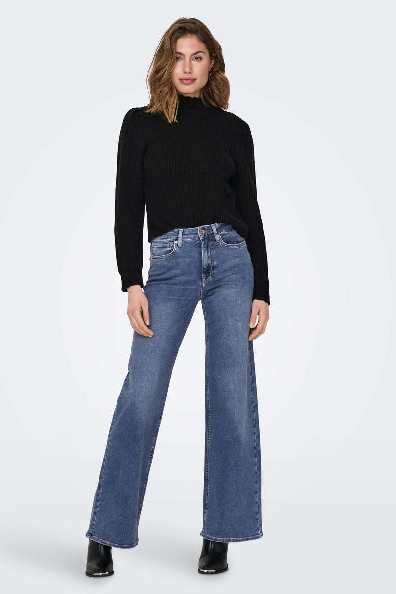 MADISON BLUSH - mid blue denim