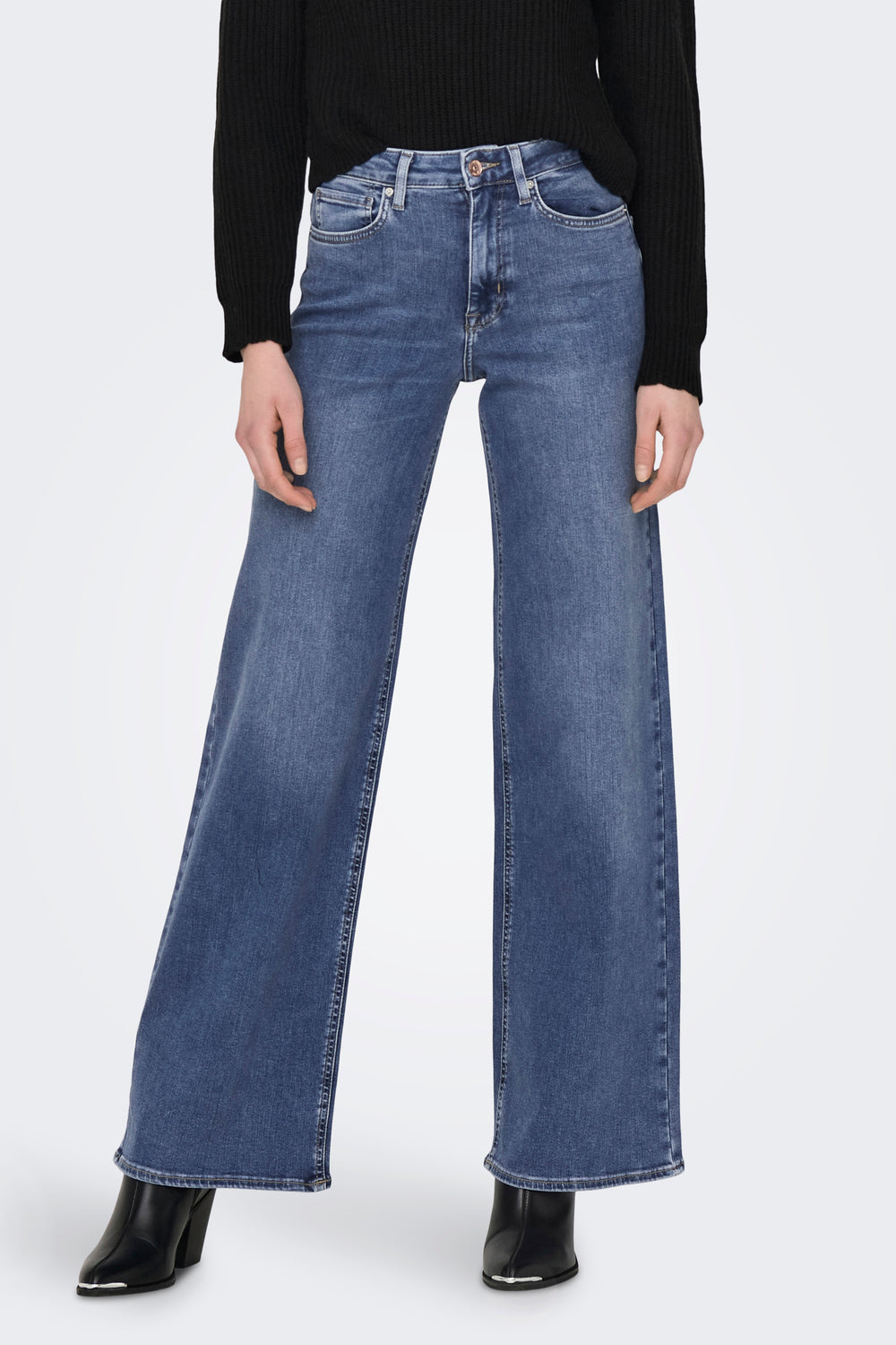 MADISON BLUSH - mid blue denim