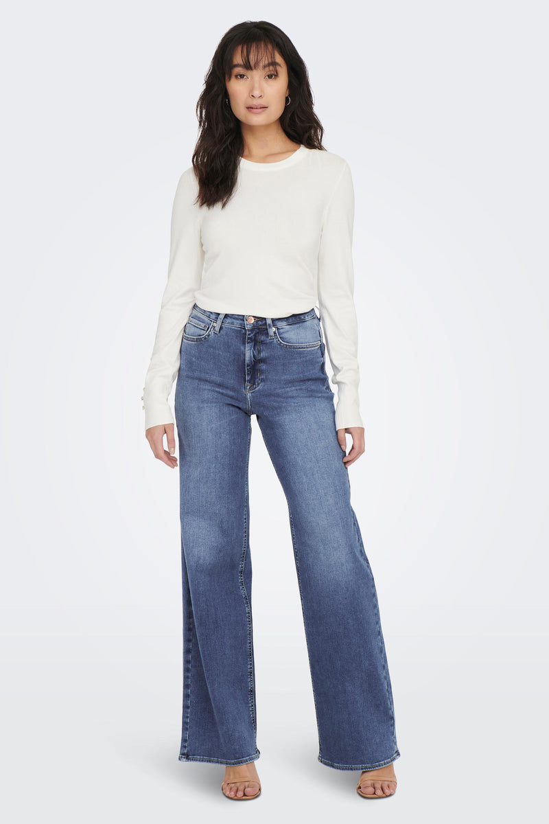 MADISON BLUSH - mid blue denim