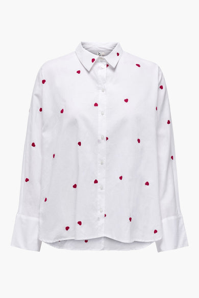 ONLNEW LINA GRACE LS EMB SHIRT NOOS WVN