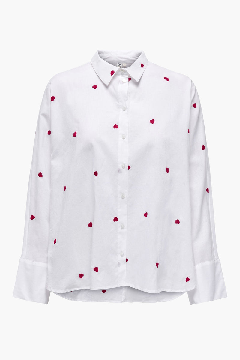 ONLNEW LINA GRACE LS EMB SHIRT NOOS WVN