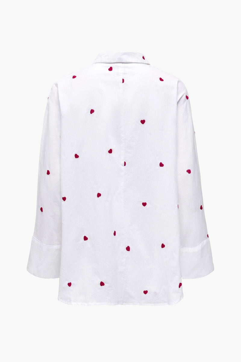 ONLNEW LINA GRACE LS EMB SHIRT NOOS WVN