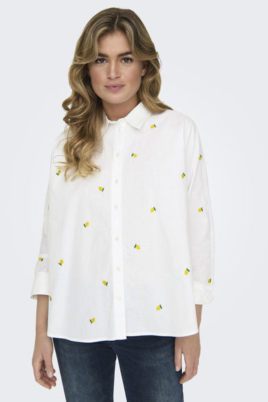 ONLNEW LINA GRACE LS EMB SHIRT NOOS WVN